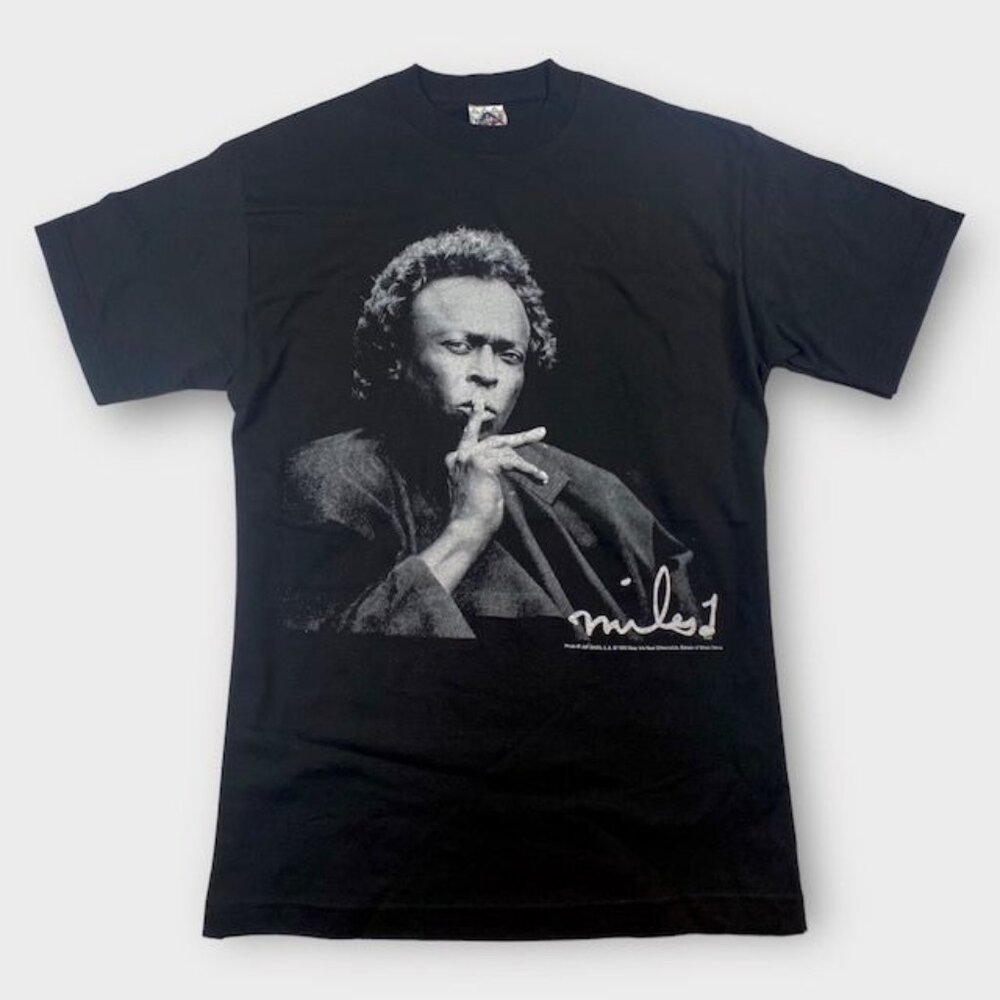 NWOT Miles Davis Photo Tee Shirt Black, Size XXL